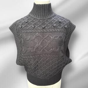 INC Women's black sweater vest size medium